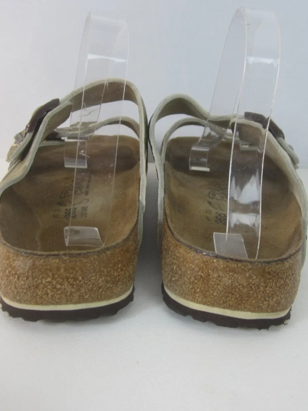 Birkenstock Men 8 M Arizona 2  Strap Camo Green Gray  Sandals Slides Women 10
